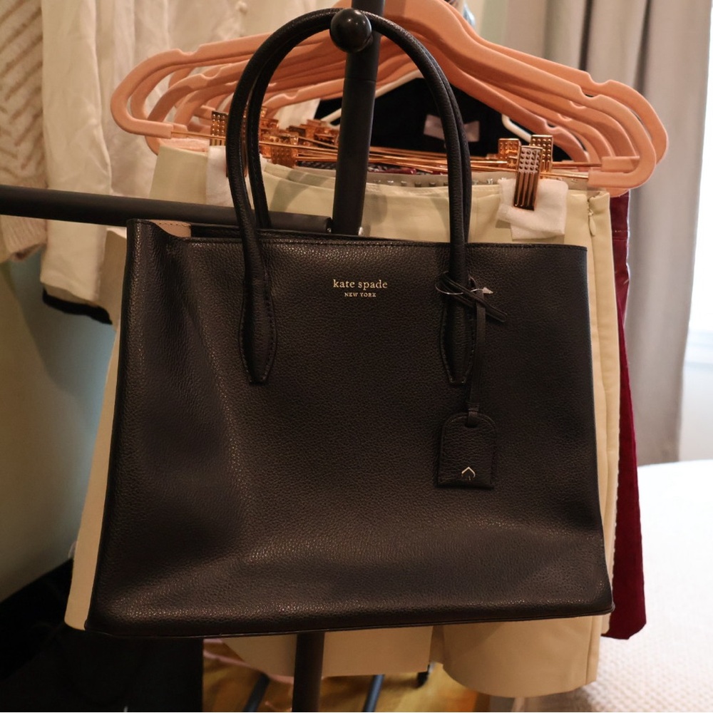 Kate Spade Medium Top Zip Satchel Black Eva work bag